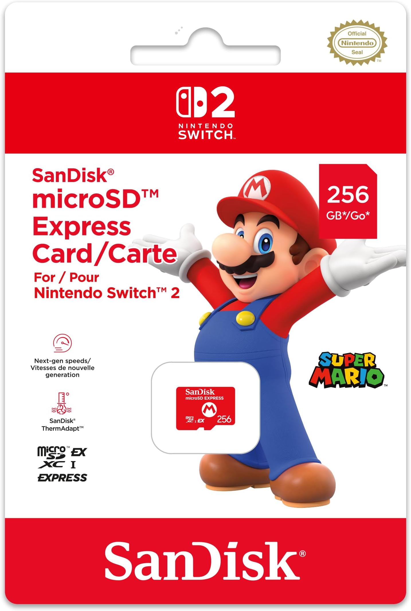 Nintendo Switch 2 Micro SD Card, SanDisk