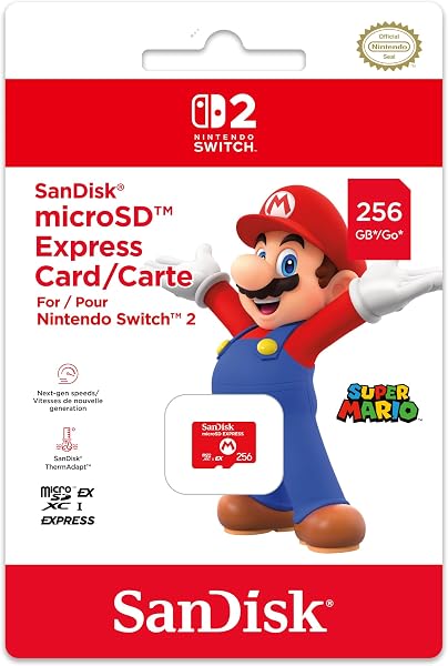 Nintendo SanDisk microSD Express Card for Nintendo Switch 2 - 1