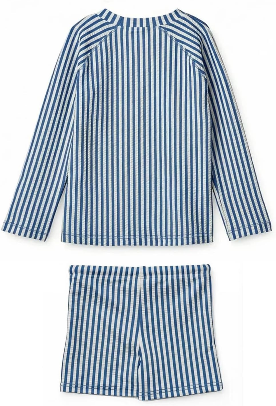 Toddler Boys Two Piece Swimsuit Rash Guard Set Long Sleeve Swim Shirt Swim Trunks& Shorts Bathing Suit - Image 4