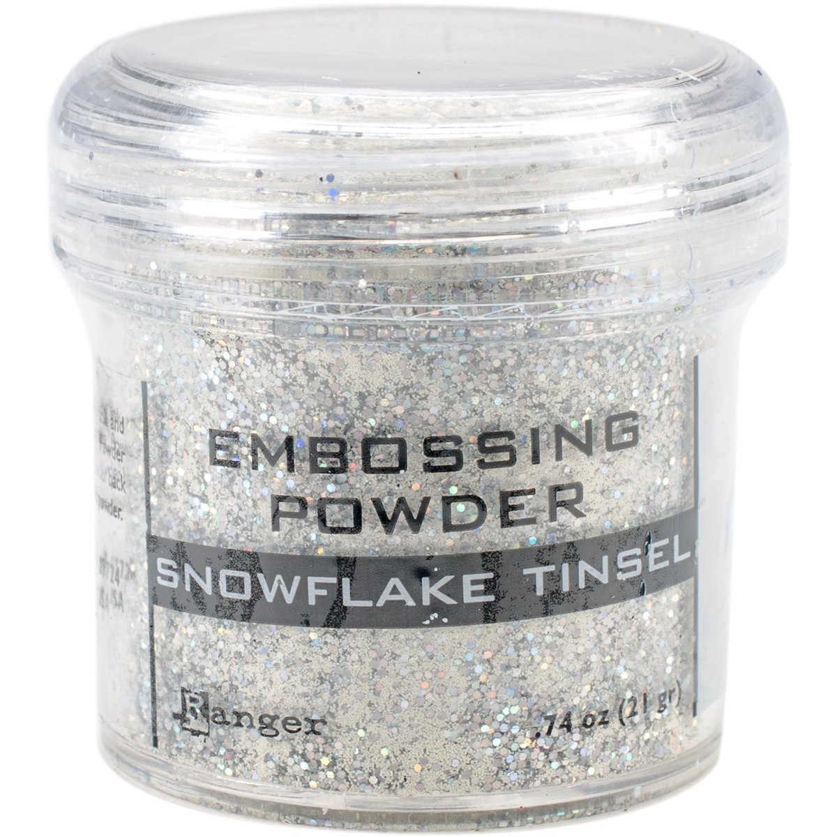 Embossing Powder 1oz-Snowflake Tinsel