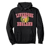 Utopia Sport Liverpool England Shop Unisex-Adults Black Liverpool FC Long Sleeve Classic Fit Solid Polyester/100% Hoodie with Kangaroo Pocket