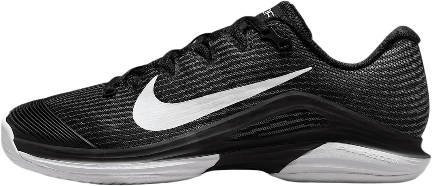 Nike Vapor 12 Women's Hard Court Tennis Shoes (FV5554-001, Black/Dark Smoke Grey/White) Size 9.5