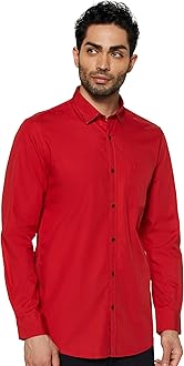 Men’s Slim Fit Full Sleeve Casual Shirt in Twill Weave Cotton