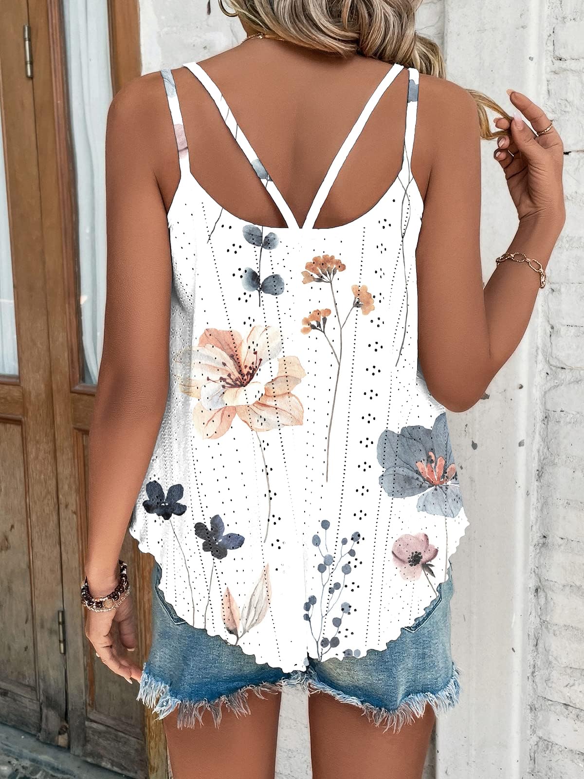 Tomatofrydan Canotta Estiva da Donna,Camicette da Donna,Base Tank Top Casual Senza Maniche Camicette Canotta Maglietta Tops