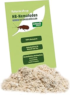 HB Nematoden gegen Dickmaulrüssler 100% biologische und giftfreie Bekämpfung 10 Mio. für 20 m² | Nützlinge auch gegen Juni...