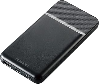 エレコム モバイルバッテリー 10000mAh 大容量 マグネット ( USB PD対応 ) Type-C×1 / USB-A×1 【 iPhone12シリーズ推奨 】 PSE認証 ブラック DE-C32-10000BK