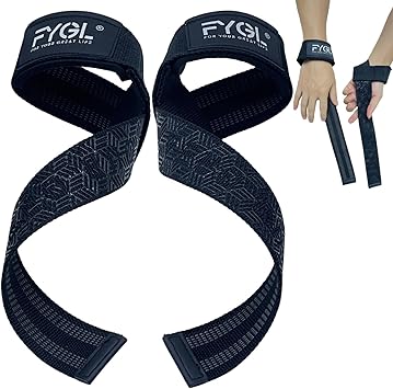 Lifting Straps for Gym Heavy Duty Wrist Straps for Weightlifting, Deadlifts & Pull-Ups Padded Gym Straps with Anti-Slip Grip for Men & Women, Workout Accessories for Strength Training