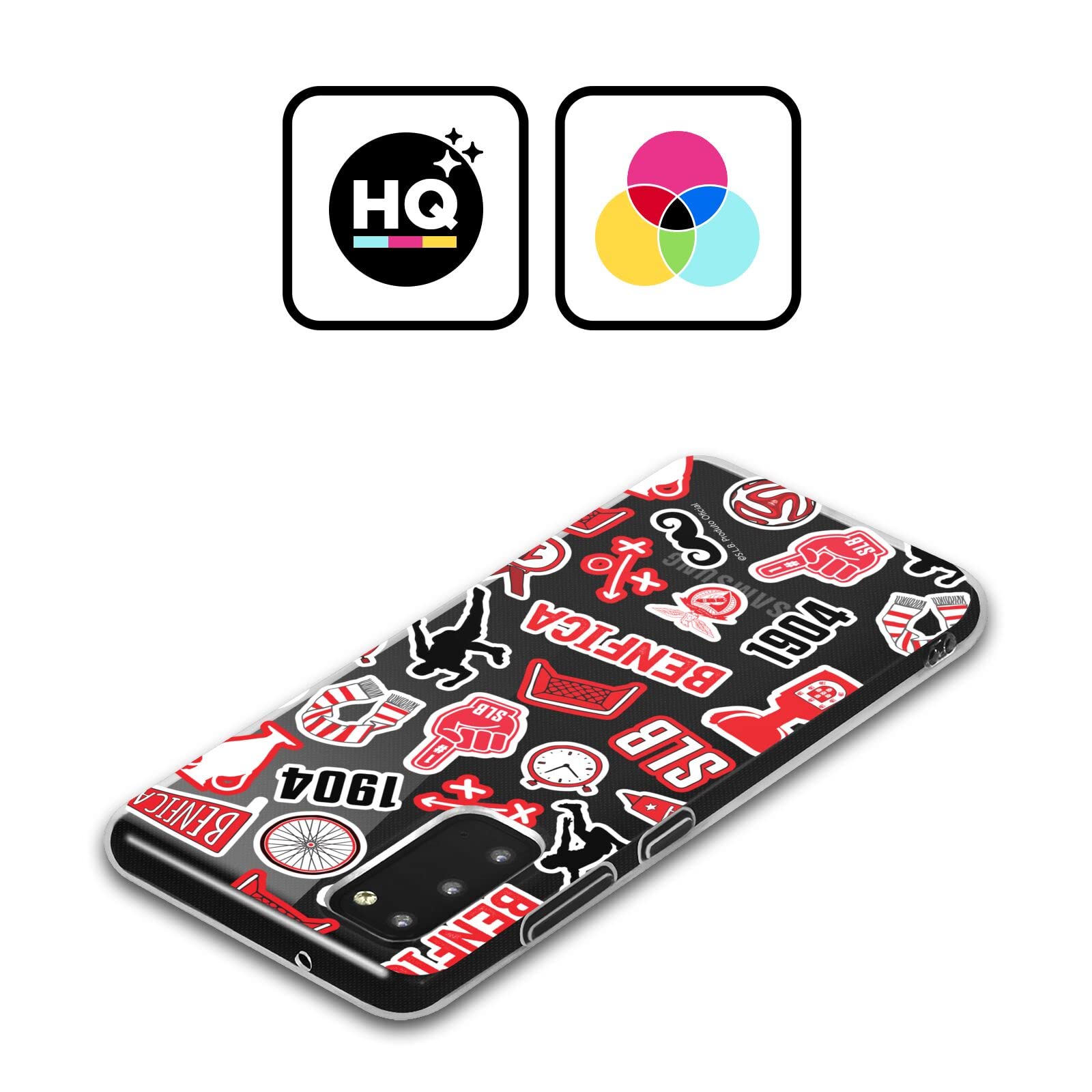 Head Case Designs sous Licence Officielle S.L. Benfica Autocollants 2021/22 Crête Coque en Gel [Protection de Qualité Militaire] Compatible avec Samsung Galaxy S26 Ultra