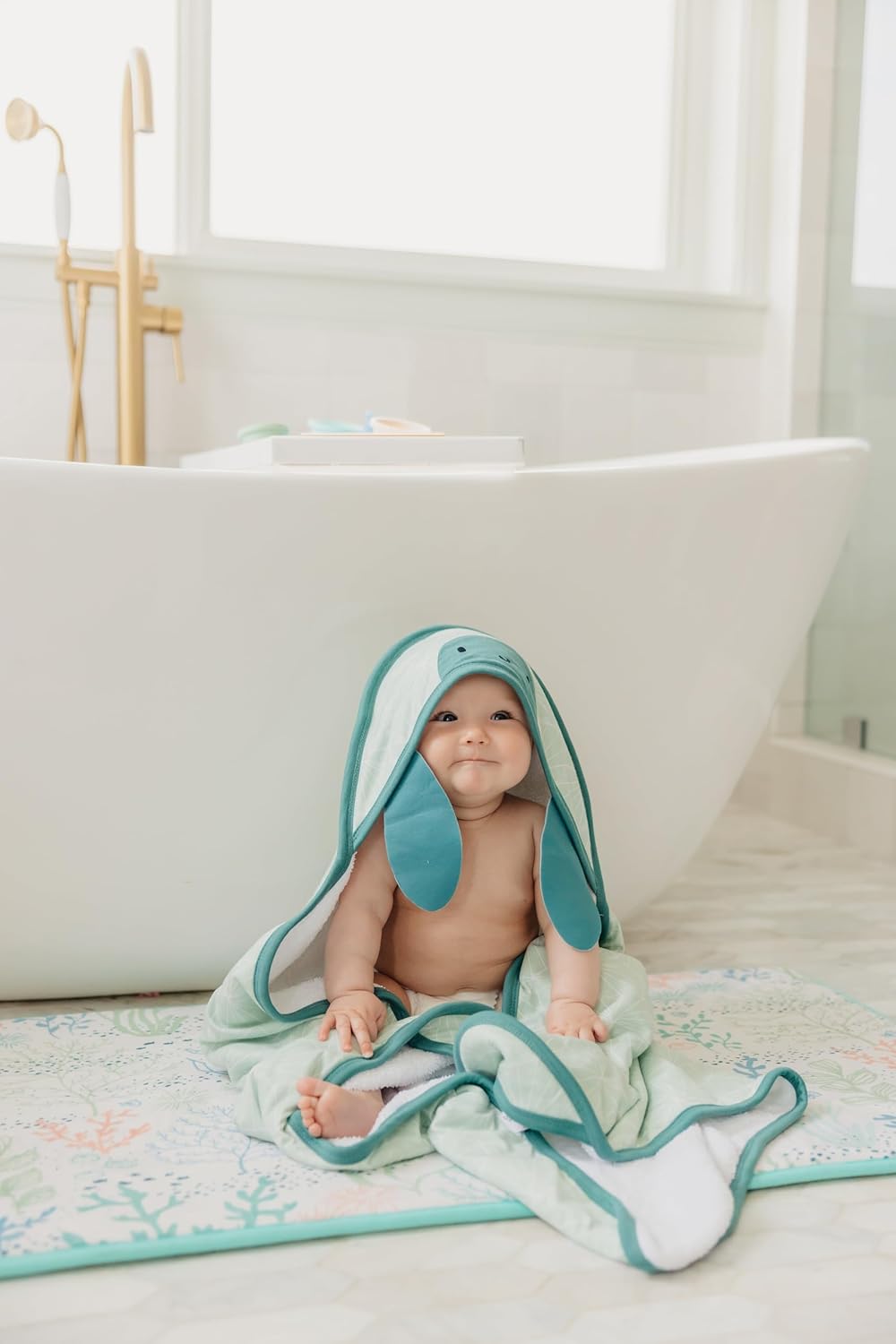 Copper Pearl Hooded Bath Towels Premium Knit/Terry Cloth Baby Towels with Hood, Pockets, and Cool Designs - Great to Gift and Make Bath Time Fun - Baby Bath Towel, Wade