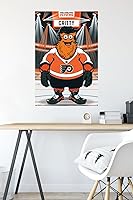 Vista 4 de Trends International NHL Philadelphia Flyers - Póster de pared Gritty 19, 22.375 x 34 pulgadas, versión sin marco