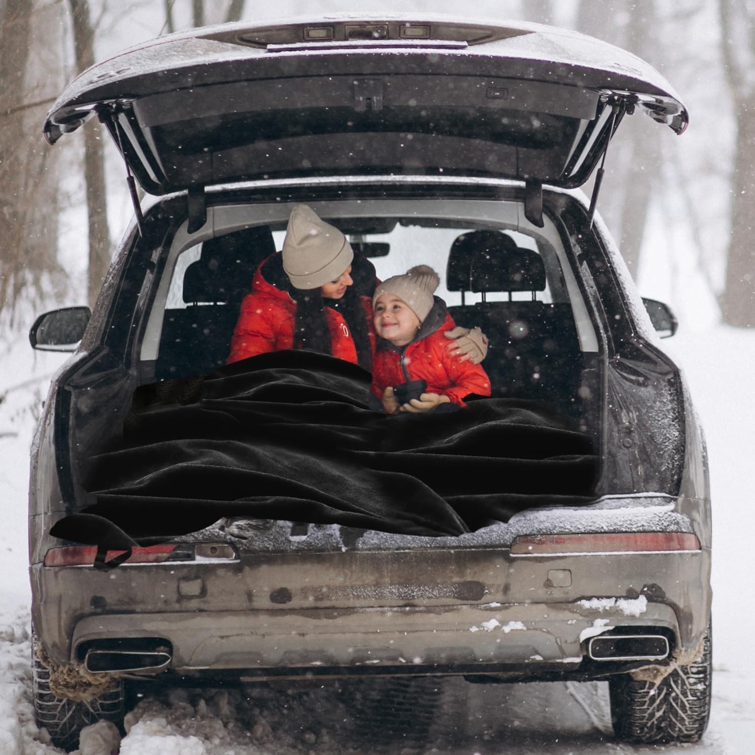 ZONETECH Heating 12V Polar Fleece Material Blanket - Ideal for Summer Camping, Road Trips, Picnics, or Relaxing in The Convenience of Your Vehicle or Home - Image 5