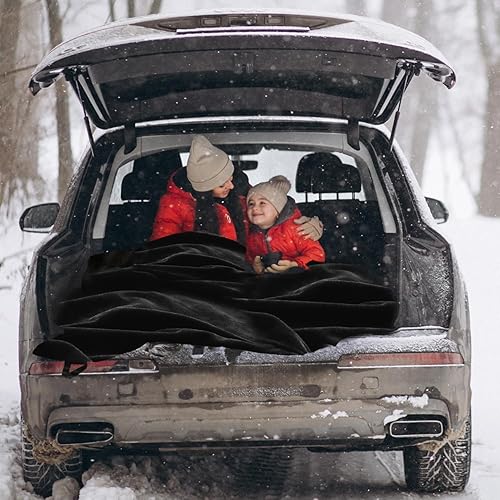 Miniatura 5 de ZONETECH Manta de forro polar de 12 V, ideal para acampar en verano, viajes por carretera, picnics o relajarse en la comodidad de tu vehículo o hogar