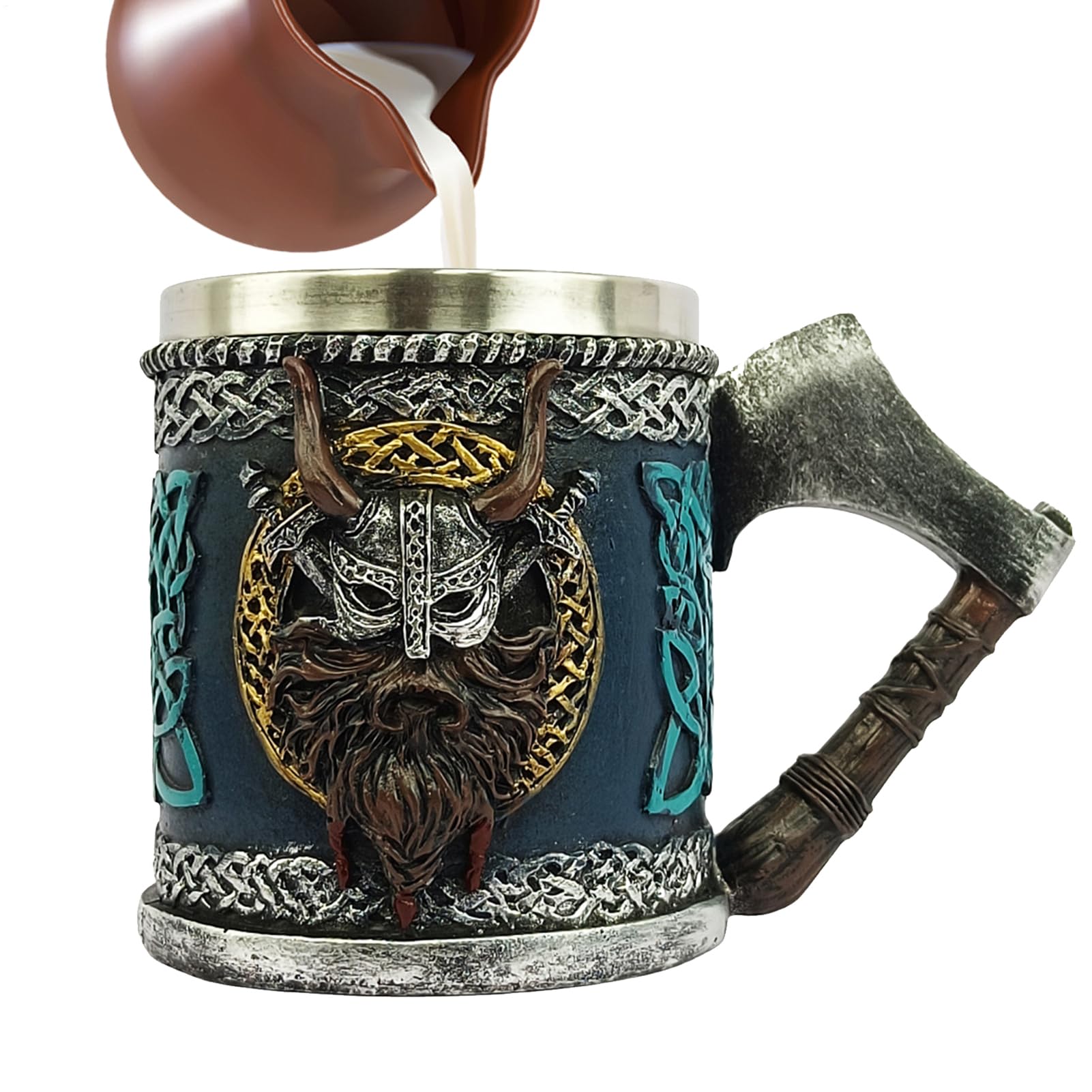 Taza de cerveza gótica de 450 ml para tus noches de rol y bebidas frías