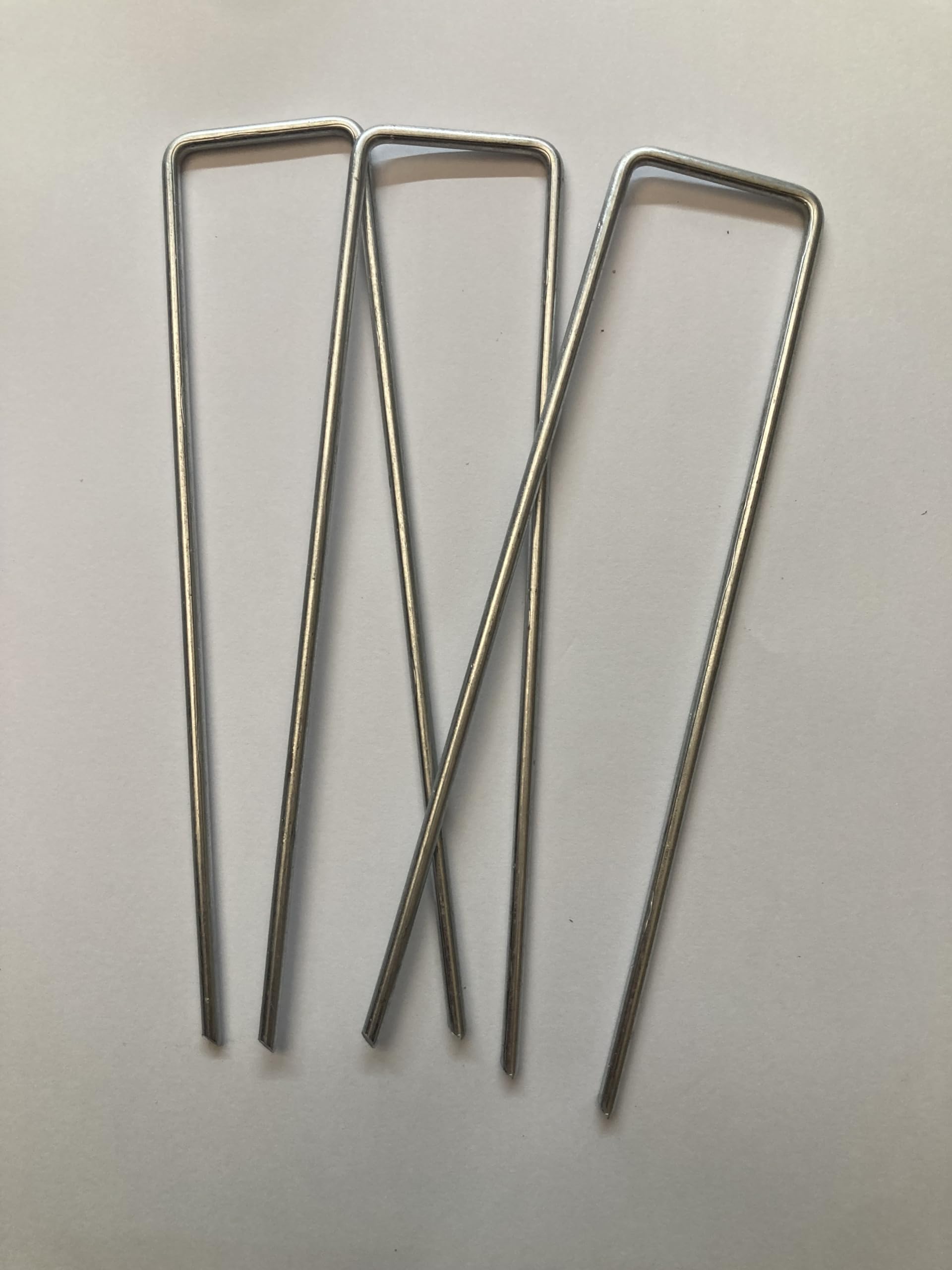 XgardeN Picchetti per telo pacciamatura (500 pz) 150x30 mm Acciaio zincato a caldo antiruggine EN 10204 3.1