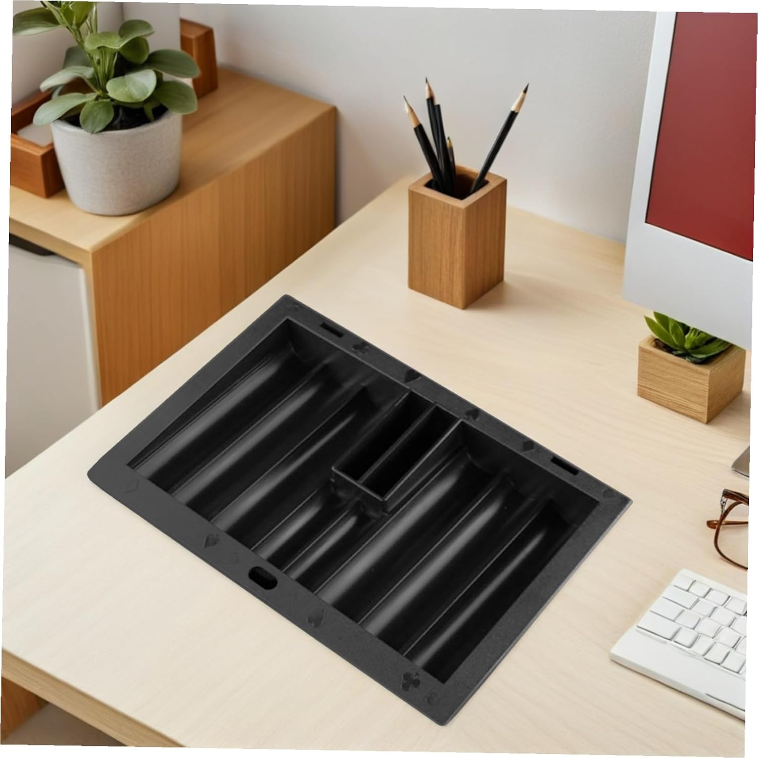 SUPVOX Table Chip Tray Family Games Trays Small Serving Tray Poker Chip Holder Poker Table Chips Holder