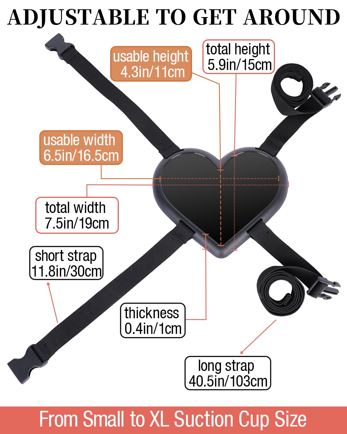 Suction Cup Dildo Mount Sex Saddle, Riding Toy Holder Valentine Style Base for Hands-Free Women Men Solo & Couple Play, Straps On Pillow Chair Dildos Harness Strap Attachment