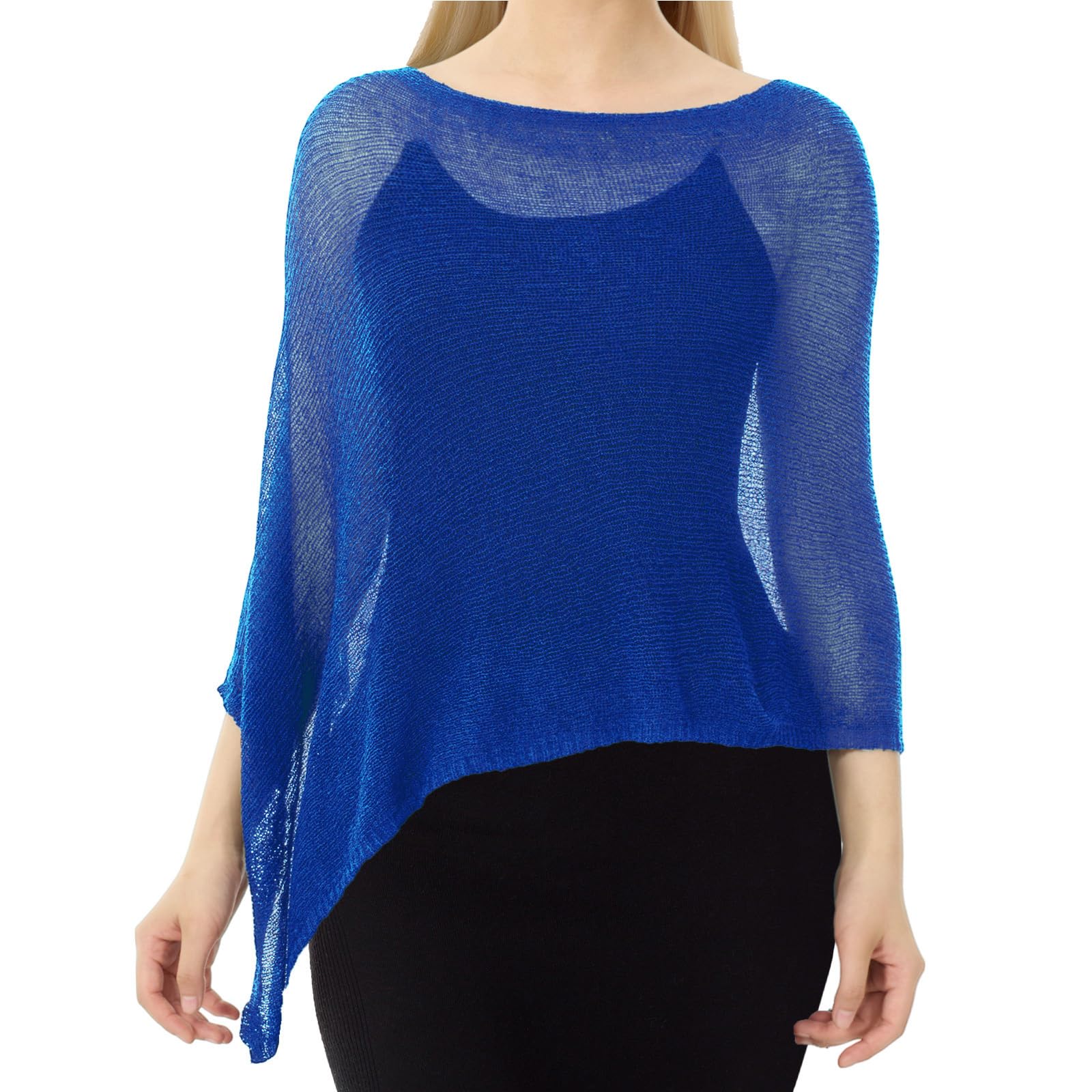 Women Sheer Poncho Shrug