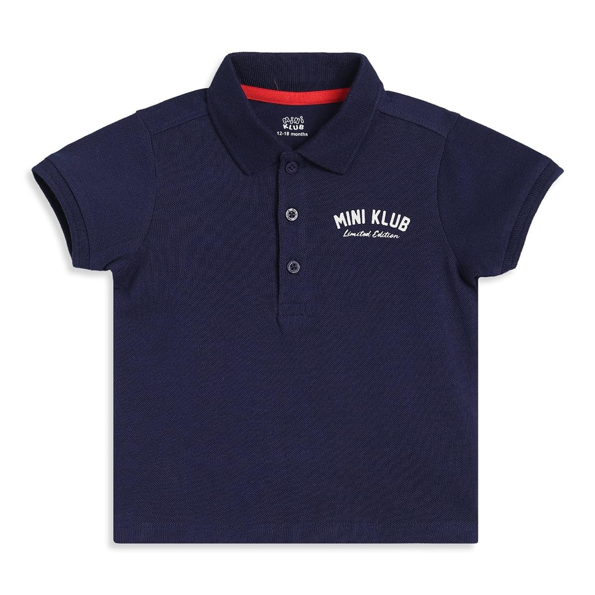 miniklub Kids Boys Knit Cotton Polo, (Navy)-picture-12