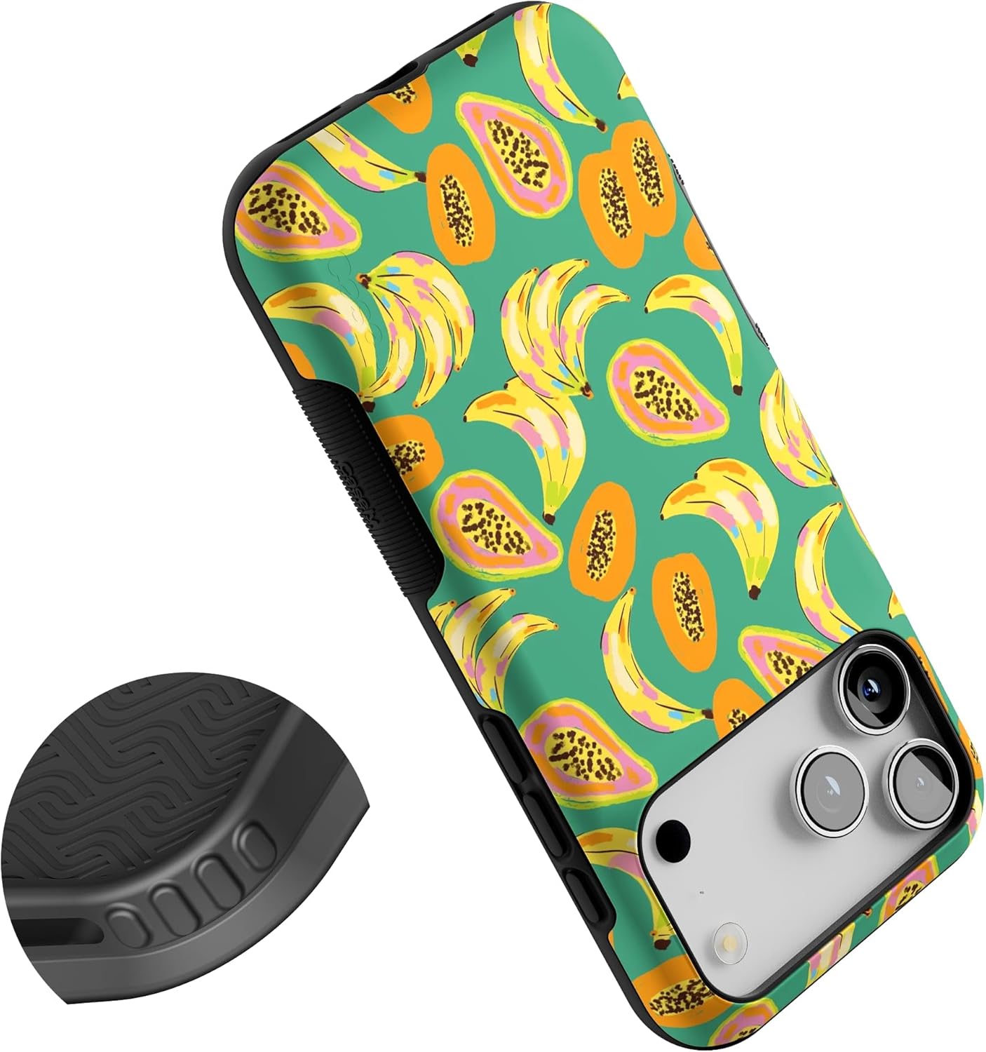 Casely iPhone 17 Pro Max Case | Papaya Palms | Dippin' Daisy's Tropical Vacation | Bold Protective Design | Compatible with MagSafe