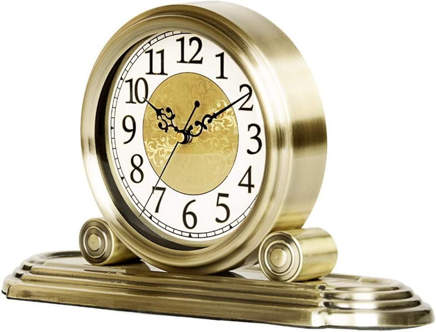 Silent Quality Clock Mantel Clock, Carriage Clock, European Vintage Retro Ornaments Porch Mute Quartz, Suitable for Living Room Studio Kitchen Mantel Clocks