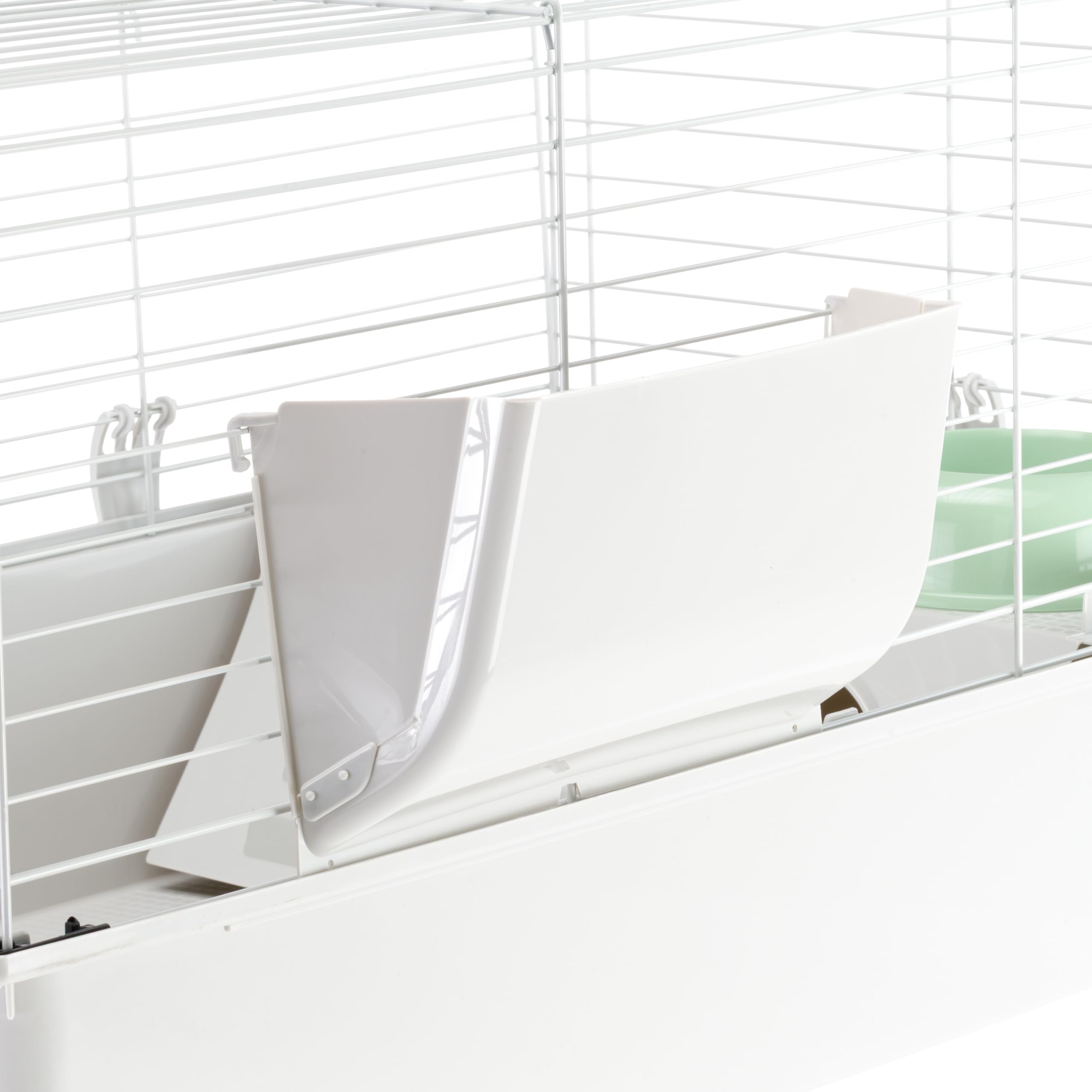 FERPLAST Gabbia Roditori CAVIE 80 per Cavie, Porcellini d'India, in Metallo, Accessori inclusi: Mangiatoia, Beverino, Ciotola, Casetta. 77x48xh42cm