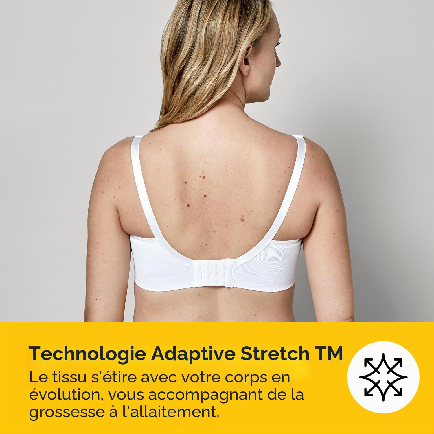 Medela soutien-gorge de maternité et d'allaitement sans coutures Keep Cool avec 2 zones de respiration, tissu doux au toucher pour un maintien confortable