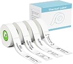 6 Rouleaux compatibles avec Nelko P21 Ruban fabricant d'étiquettes, blanc,14x40mm, Remplacement de ruban d'étiquette thermique pour Nelko P21,NADAIIN N12,ORGBRO X1,ORGSTA S001, POLONO P31S Marqueur d'étiquettes 180 Étiquettes/Rouleau
