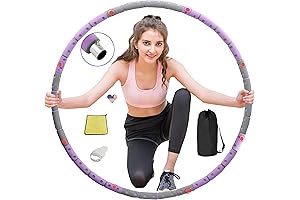 Hanson and Langford Weighted Hula Hoop for Adult 8 Sections Weight Loss