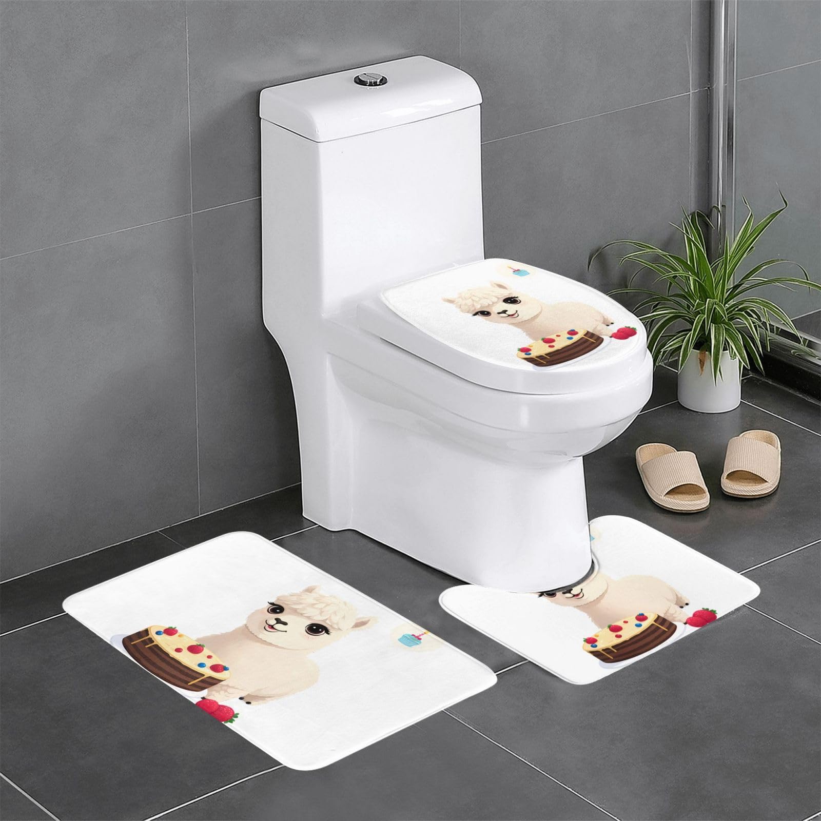 Tapis de salle de bain antidérapants 61 x 40,6 cm facile à nettoyer