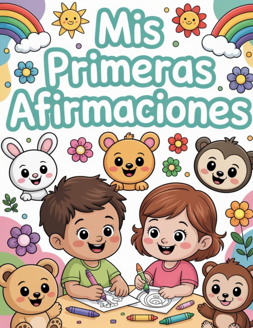 Mis Primeras Afirmaciones: Libro infantil de colorear con mensajes de amor, confianza y alegría: Actividades creativas para aprender, expresar ... ayuda a niños y niñas a crecer con confianza