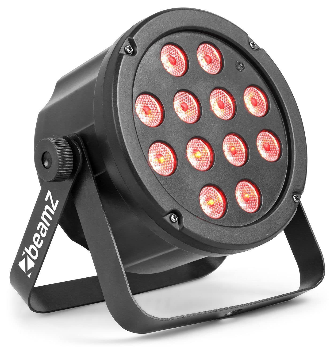 BeamZ SlimPar 35 Proyector láser para discoteca Negro - Accesorio de discoteca (Proyector láser para discoteca, Negro, LED, 12 lámpara(s), 3 W, Azul, Verde, Rojo)