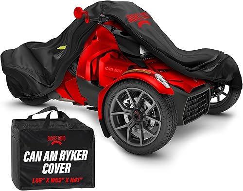 Miniatura 1 de Badass Moto Funda impermeable para motocicleta Can Am Ryker para 600, Rally, Sport, Can Am Ryker 900, All Wx, fundas resistentes para motocicleta