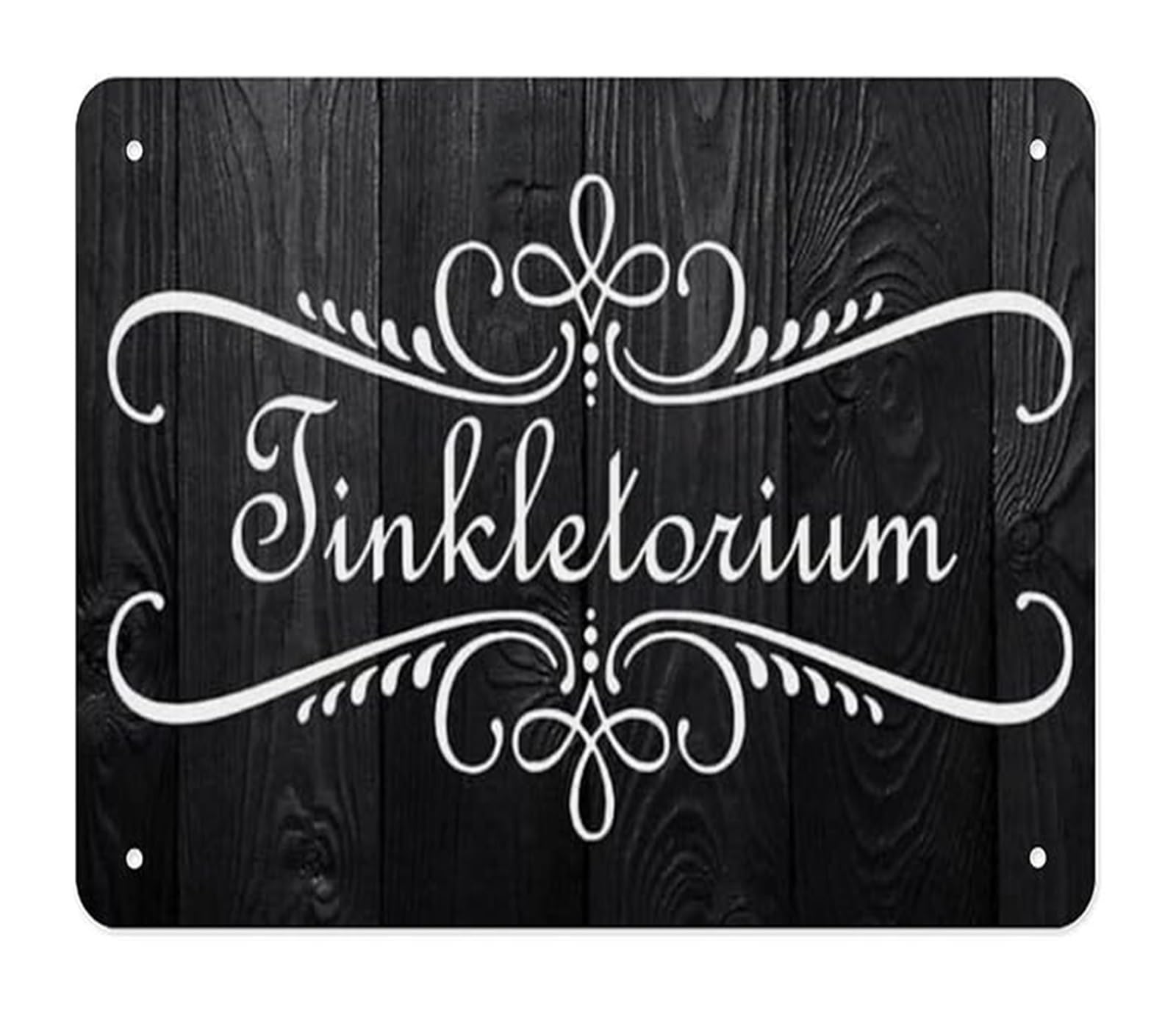 PKNVKZIDK Funny Bathroom Sign Tinkletorium Humorous Metal Tin Sign Rustic Farmhouse Wall Plaque for Restroom Powder Room Home Decor Gift Idea 8 X 12 inch