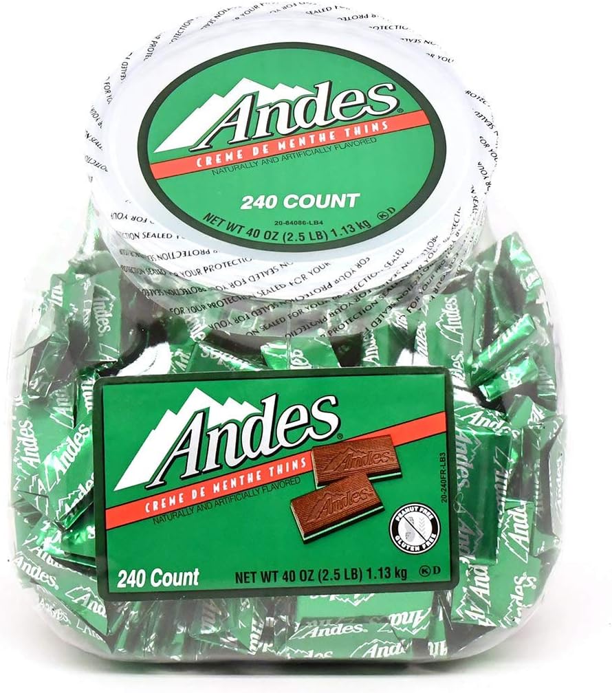 Tootsie RollAndes Crème de Menthe Individually Wrapped, Thin Mints, 240 Count