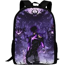 Solo Anime Leveling Backpack,3d Print Laptop Backpack Lightweight Casual Daypack Bookbag Multi-Function Travel Backpack 16.5 In