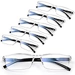 Gaoye Executive Style Reading Glasses Men - Durable Readers with Blue Light Filtering - Comfortable Fit with TR90 Frames