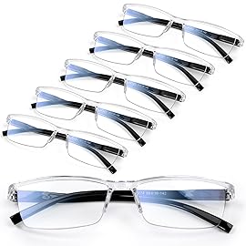 Gaoye Executive Style Reading Glasses Men - Durable Readers with Blue Light Filtering - Comfortable Fit with TR90 Frames