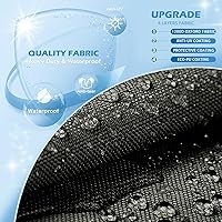 Vista 3 de Solim Funda para Barco Jon de 14 Pies con Cubierta para Motor, 1200D PU Impermeable Cubierta de Amarre de Servicio Pesado, Lona de Poliéster