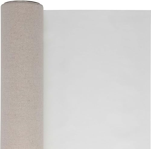 Miniatura 5 de Centurion Rollos de lona de lino de lino profesional de lujo  Rollos de lona al óleo imprimados mejorados para pintura a granel artistas murales y