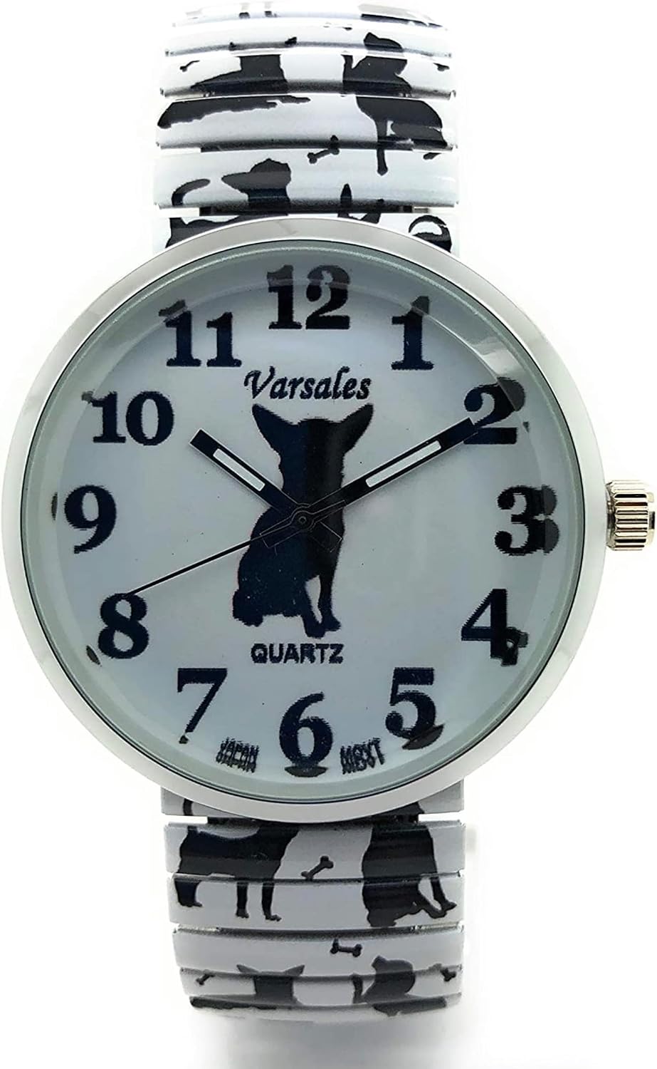 VERSALES Varsales Ladies Novelty Animal Dog Elegant Stretch Elastic Band Analog Quartz Fashion Watch