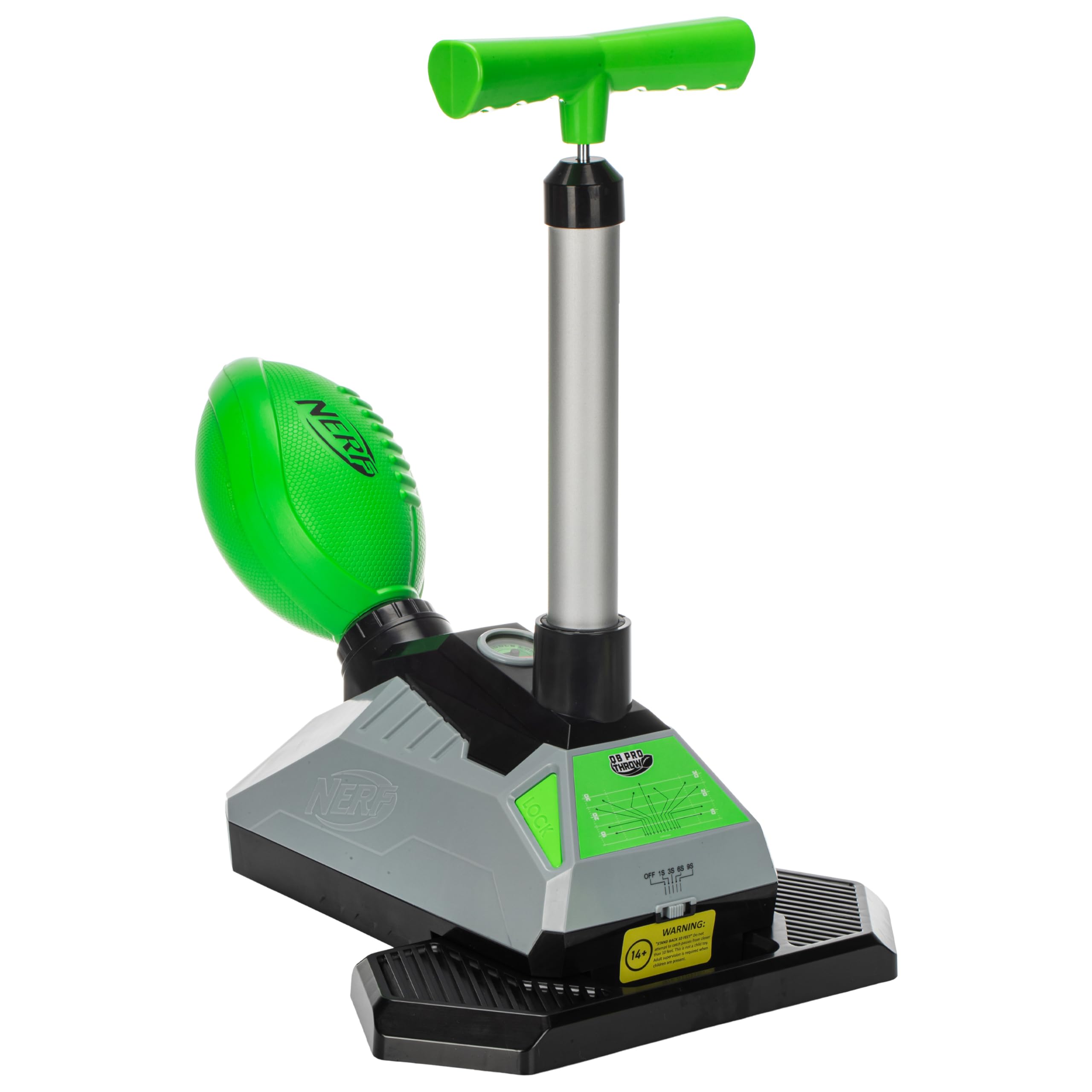 Photo 1 of Nerf QB Pro Foam Football Passer - Mini Ball Launcher for Kids Practice + Games - Fun Youth Outdoor Football Passer - 8.5" Foam Ball Included