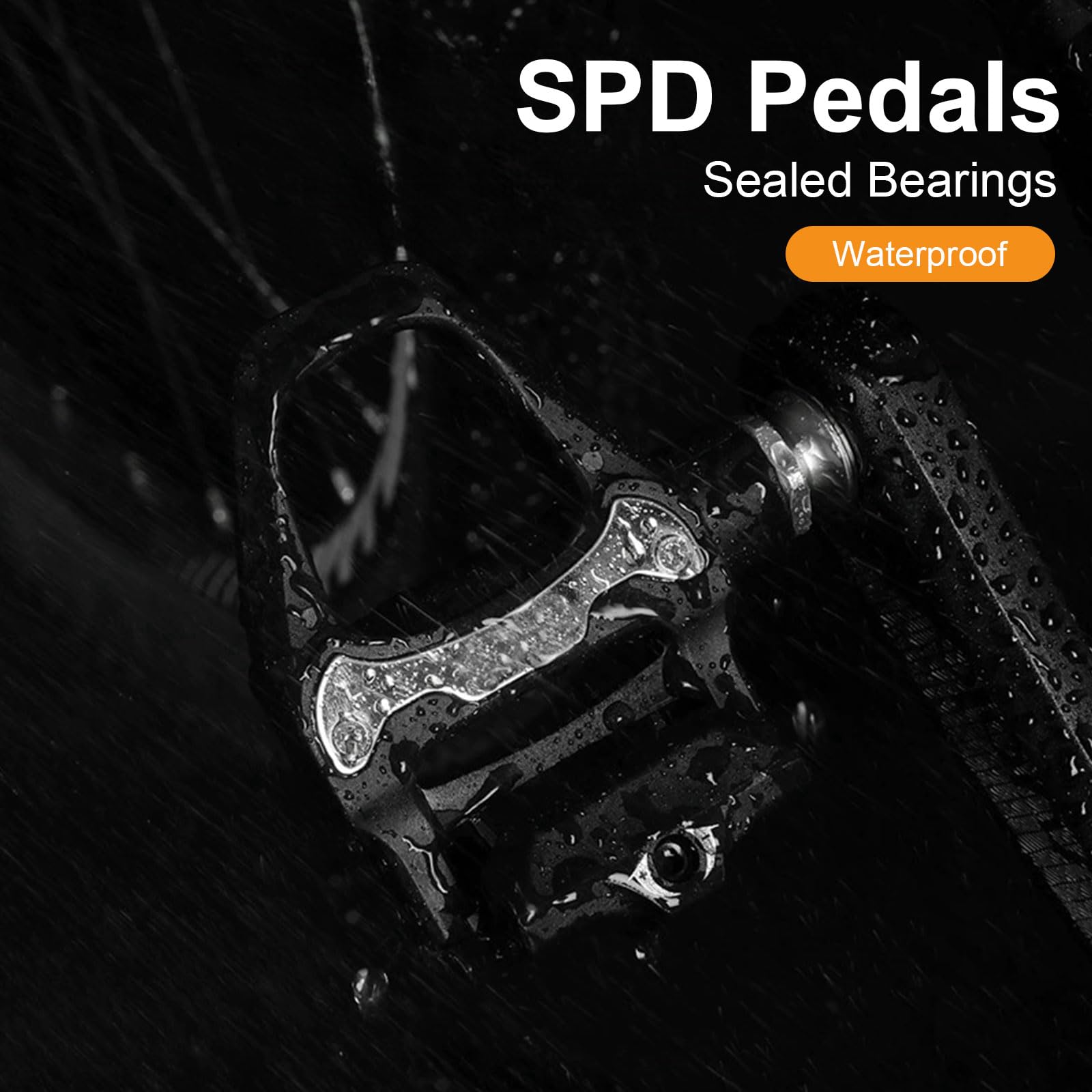 Pedali per Bicicletta SPD, Pedali Per Bicicletta in Alluminio Pedali Bici da Corsa Compatibili Con Shimano SPD-SL,Pedali Bici da Strada con Cleats per MTB,Ciclismo,Spin Bike, Road Bike, Touring