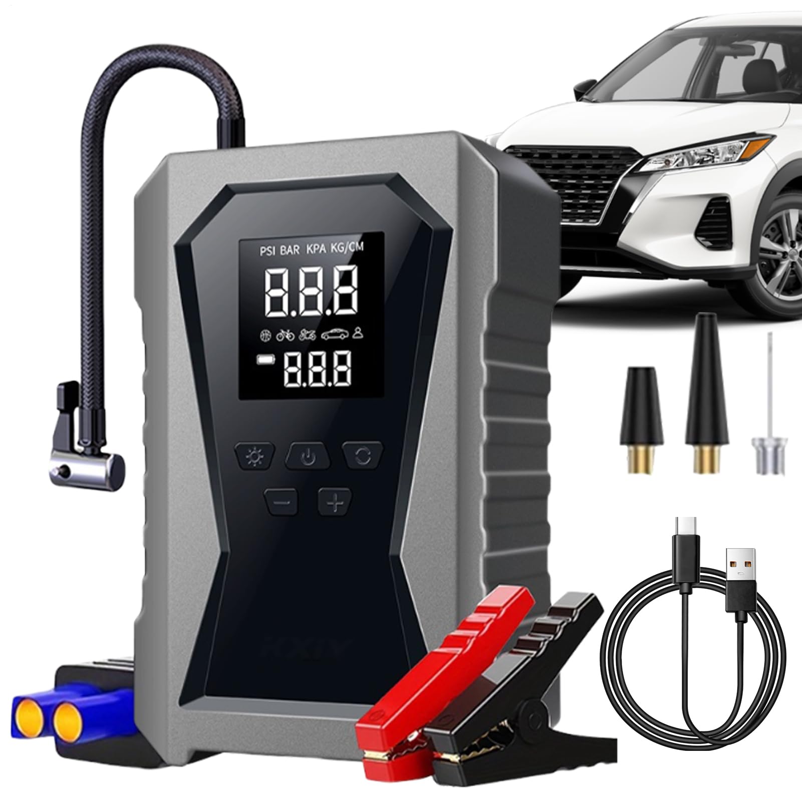 Przenośny Rozrusznik Samochodowy 12V Booster Akumulatora Jump Starter Z