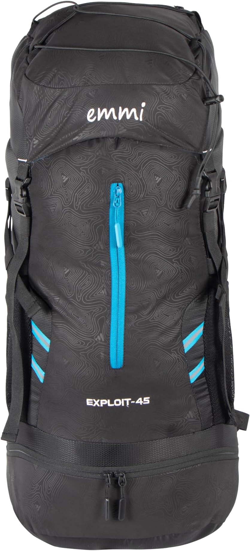 - Emmi Exploit Backpack for Men and Women 45 L | Travel Bags for Camping and Hiking | Lightweight Outdoor Backpack With Water Bottle Holder |Stylish and Adjustable Travel Rucksacks | 18 Months Warranty