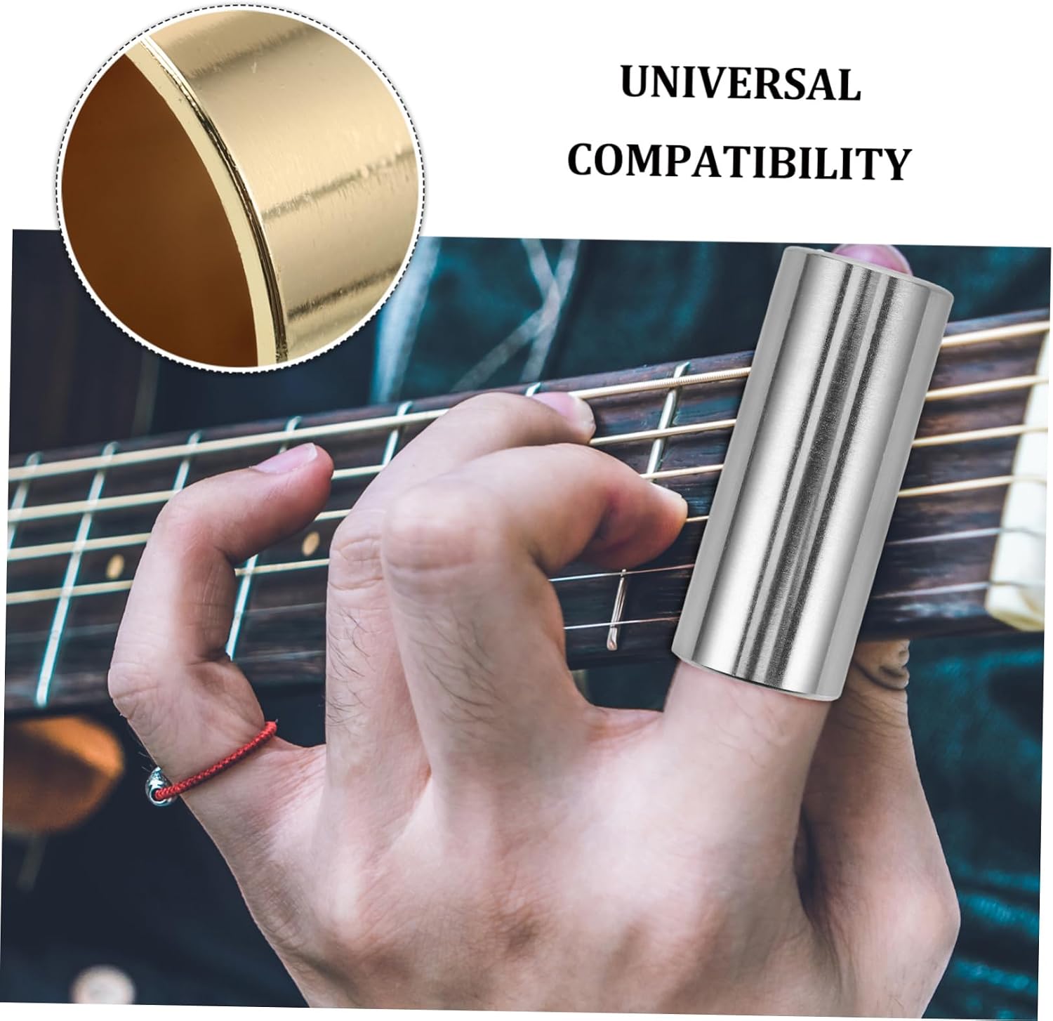 4pcs Guitar Finger Slide Bars 60mm Metal and Plastic