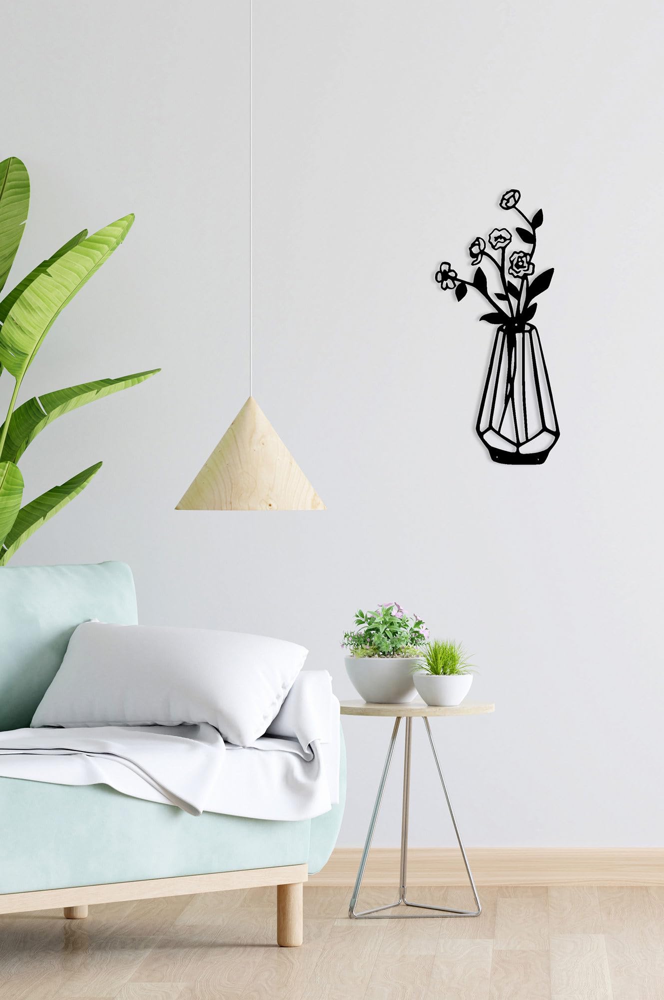 Art mural unique pour rompre la monotonie d'un mur : décoration d'intérieur moderne en métal