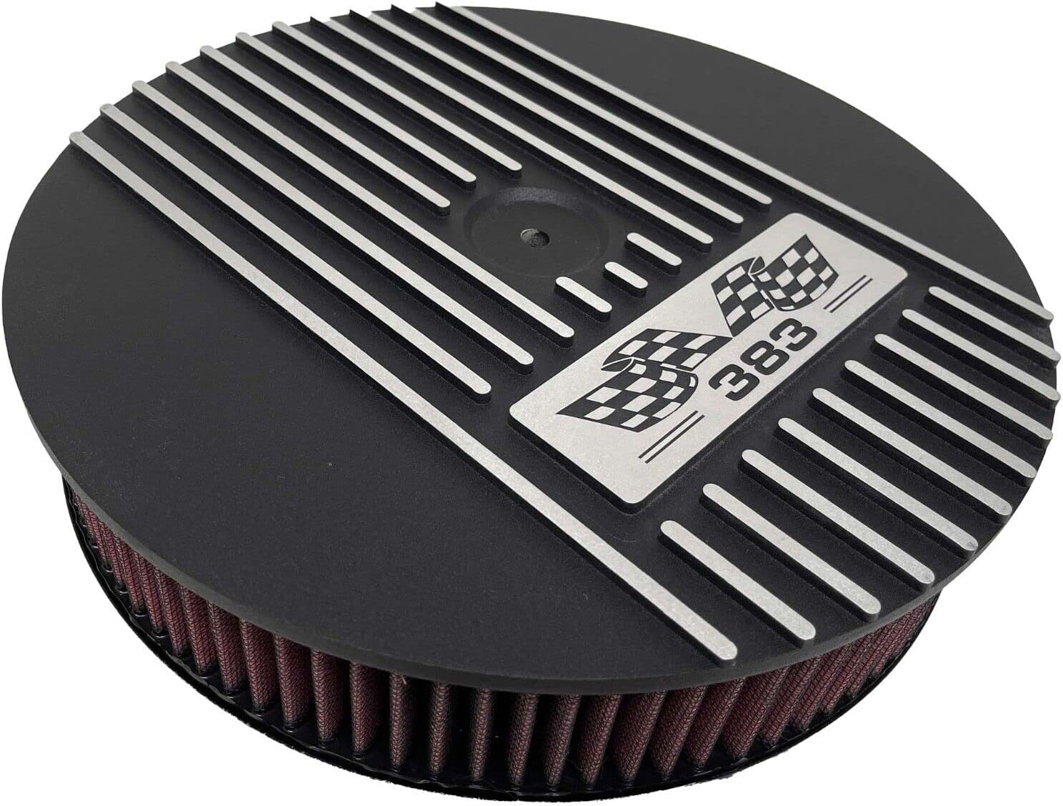 Small Block Chevy 383-13" Round Air Cleaner Kit - Black