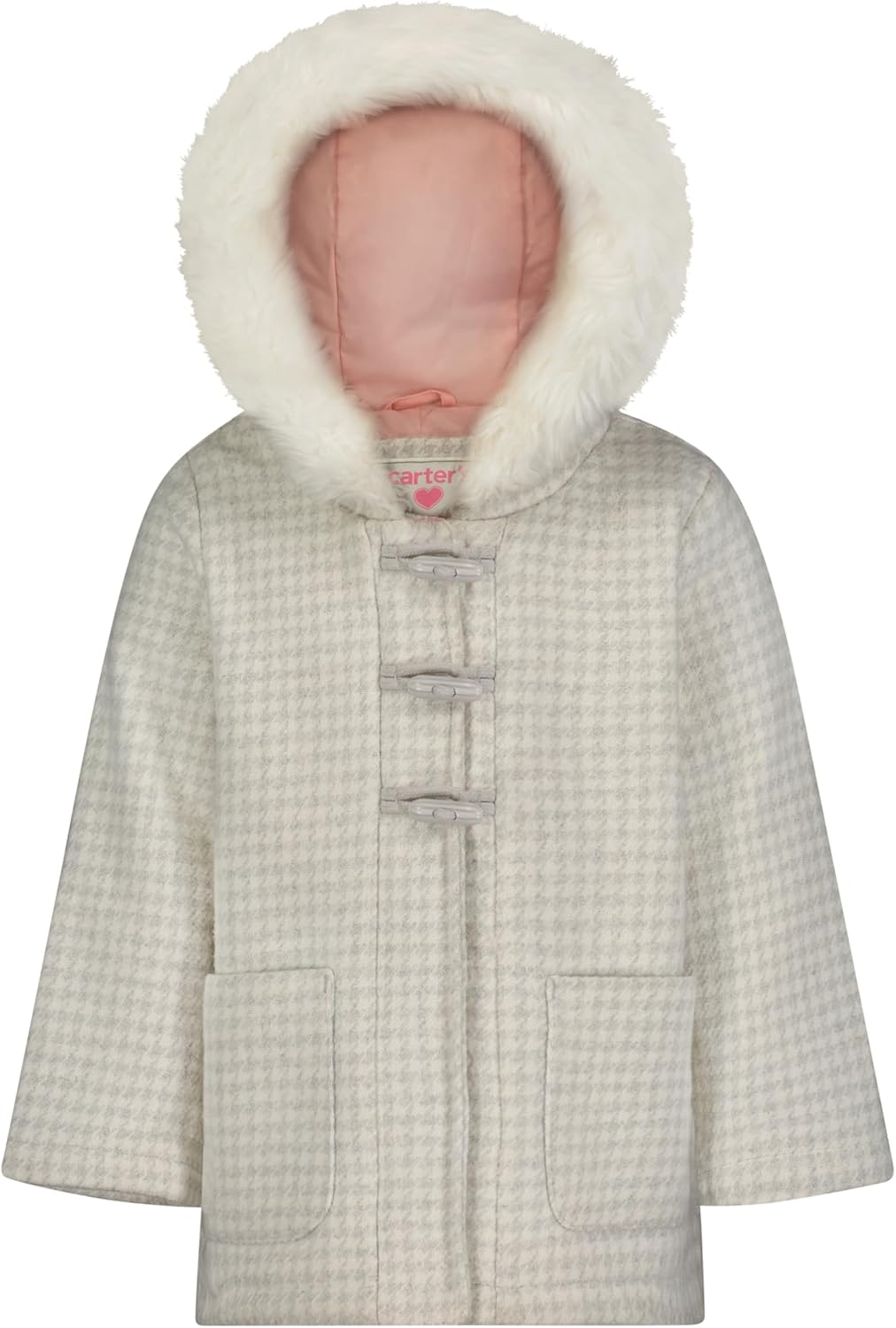 Carter's コートToddler Girls Midweight Jacket, Warm, Hooded, Wate