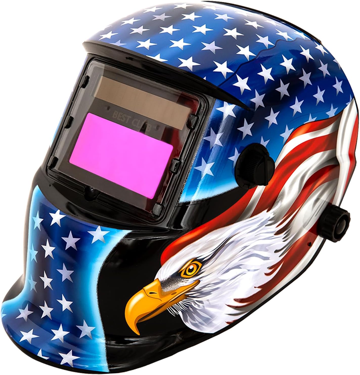 Welding Helmet Auto Darkening : BESTCLUB True Color Solar Powered Hood with Adjustable Shade Range 4/9-13 for Mig Tig Arc Welder Mask