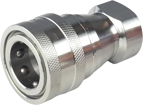 Miniatura 13 de HFS (R) 1/2" hembra NPT acoplador de desconexión rápida conjunto hidráulico 304 acero inoxidable